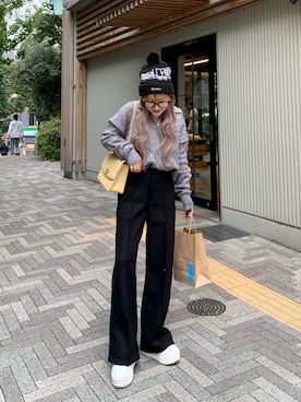 「PUMA(プーマ)のアイテム」を使った、mayu さん(レディース・153cm)の冬コーディネート