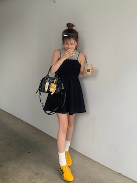 「junoah（ジュノア）のアイテム」を使った、mayu さん（レディース・153cm）の春コーディネート