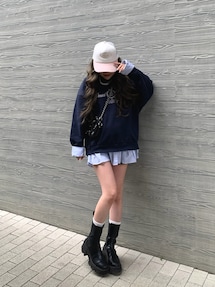 mayu ｜Darichのスウェットを使った参考コーディネート
