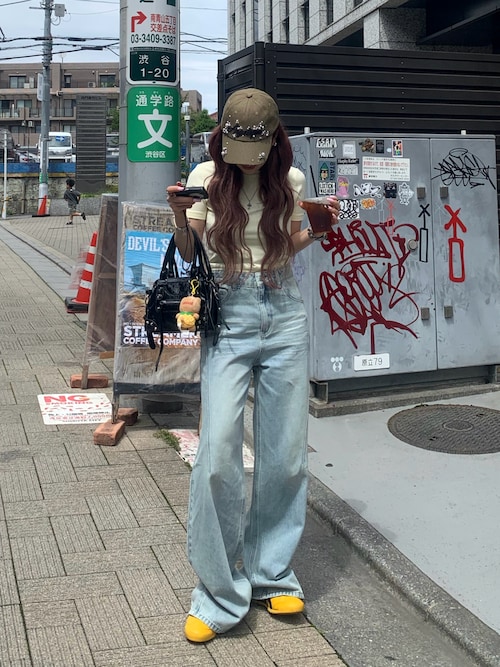 「Onitsuka Tiger（オニツカタイガー）のMEXICO 66 SD / メキシコ 66 エスディー（スニーカー）」を使った、mayu さん（レディース・153cm）の夏コーディネート