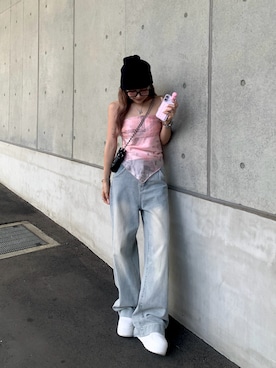 「ZARA（ザラ）のアイテム」を使った、mayu さん（レディース・153cm）の夏コーディネート