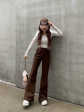 「MOUSSY（マウジー）のアイテム」を使った、mayu さん（レディース・153cm）の秋コーディネート