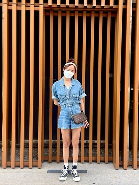 「丹寧」｜Abby🇹🇼さん（レディース・163cm）の夏コーディネート