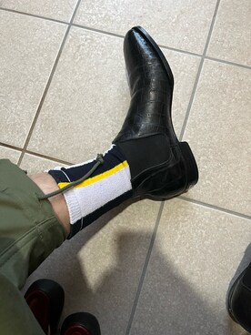 「BEAMS（ビームス）のアイテム（ソックス/靴下）」を使った、masatixさん（メンズ・180cm）の春コーディネート