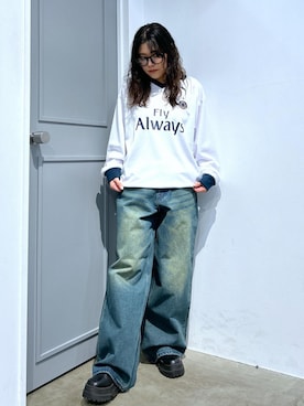 「re_k by JUNRED（レクバイジュンレッド）のアイテム（パンツ）」を使った、tomoさん（レディース・152cm）の春コーディネート