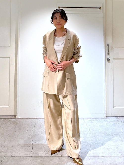 [25SS]GENTLE SILK パンツ【セットアップ対応】