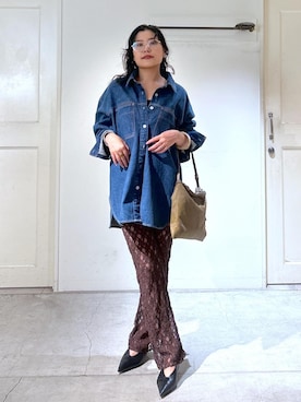 「アイテム（レギンス/スパッツ）」を使った、tomoさん（レディース・152cm）の秋コーディネート