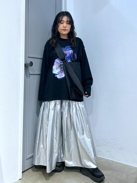 「JUNRED（ジュンレッド）のアイテム（バッグ）」を使った、tomoさん（レディース・152cm）の春コーディネート