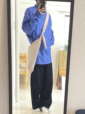「LAKOLE（ラコレ）のアイテム（バッグ）」を使った、sabaさん（メンズ・168cm）の秋コーディネート