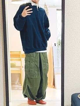 「WV PROJECT（ダブリューブイプロジェクト）のアイテム」を使った、sabaさん（メンズ・168cm）の秋コーディネート