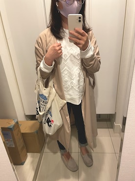 「HYKE」｜「アイテム（スリッポン）」を使った、wさん（レディース・153cm）の春コーディネート