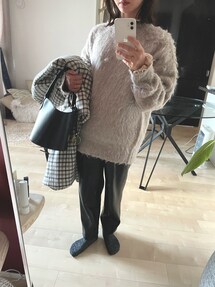 ✦ MilaOwen ✦ アルパカ混 シャギーニットプルオーバー Mila Owen（ミラオーウェン）の「アルパカ混シャギーニットプル