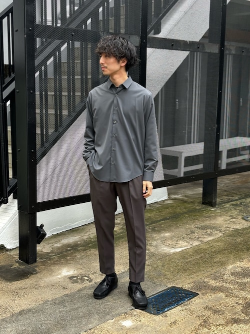 High twist ストレッチレギュラーカラーシャツ（シャツ/ブラウス