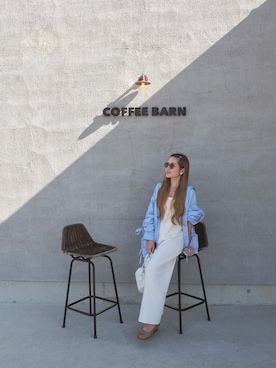 「Ungrid（アングリッド）のアイテム（シャツ/ブラウス）」を使った、kさん（レディース・151cm）の秋コーディネート