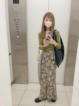 「花柄スカート」｜kさん（レディース・150cm）の秋コーディネート