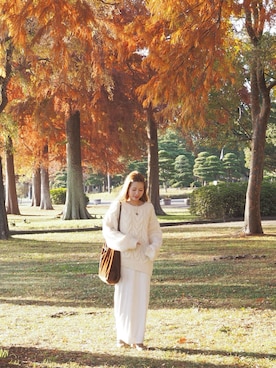 「Olu.（オルドット）のアイテム」を使った、kさん（レディース・151cm）の冬コーディネート