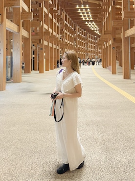 「mystic（ミスティック）のアイテム（ワンピース）」を使った、kさん（レディース・151cm）の秋コーディネート