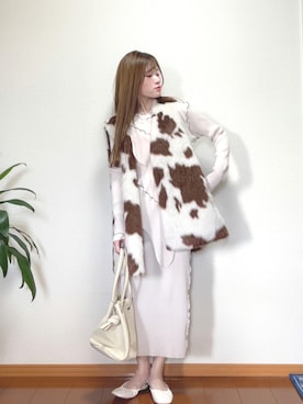 ワンピースを使った 牛柄 の人気ファッションコーディネート Wear