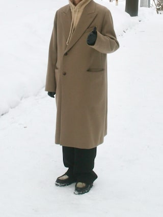 最終値下げauralee オーラリー シェットランドウール ダブルブレストコート AURALEE / オーラリー | SUPER MILLED SHETLAND WOOL DOUBLE-BREASTED