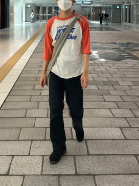 「70s」｜「アイテム（モカシン/デッキシューズ）」を使った、Aさん（メンズ・169cm）の夏コーディネート