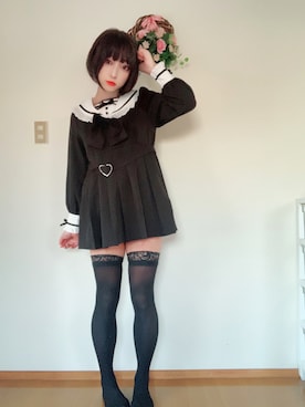 「夢展望（ユメテンボウ）のアイテム（ワンピース/ドレス）」を使った、Ramuneさん（レディース・167cm）の春コーディネート