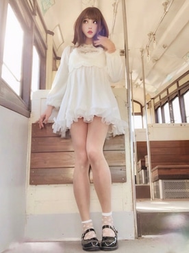 「Bobon21（ボボンニジュウイチ）のアイテム（ワンピース/ドレス）」を使った、Ramuneさん（レディース・167cm）の夏コーディネート