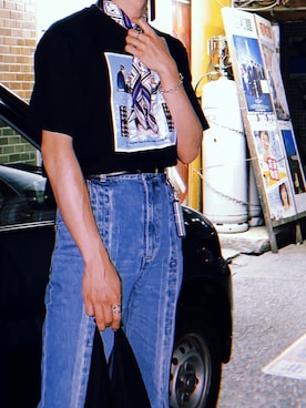 「MURAL（ミューラル）のアイテム」を使った、江口さん（メンズ・172cm）の春コーディネート