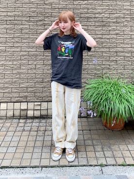 「Queen（クイーン）のアイテム」を使った、y o k o p iさん（レディース・158cm）の夏コーディネート