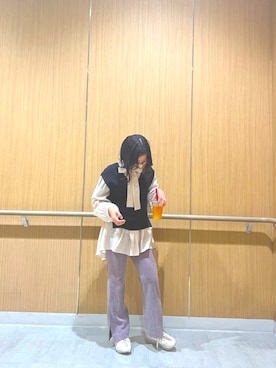 「COCO DEAL（ココディール）のアイテム」を使った、.nao.さん（レディース・154cm）の秋コーディネート