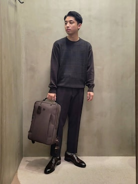 「TAKEO KIKUCHI（タケオキクチ）のアイテム」を使った、駆さん（メンズ・168cm）の秋コーディネート