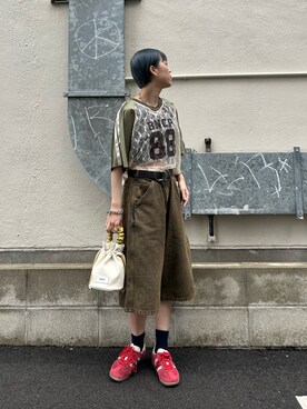 田原美波さん（レディース・158cm）の夏コーディネート