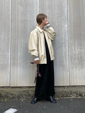 田原美波さん(レディース・158cm)の秋コーディネート