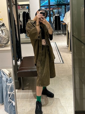 田原美波さん（レディース・158cm）の夏コーディネート