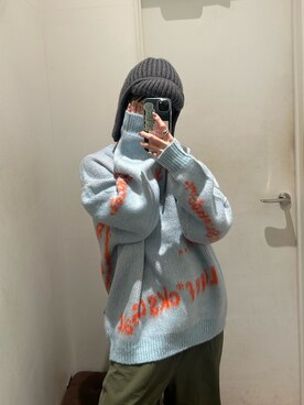 田原美波さん(レディース・158cm)の冬コーディネート