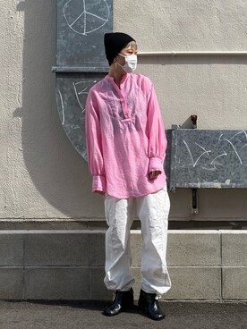 田原美波さん（レディース・158cm）の春コーディネート