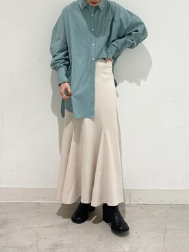 田原美波さん(レディース・158cm)の冬コーディネート