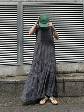田原美波さん(レディース・158cm)の夏コーディネート