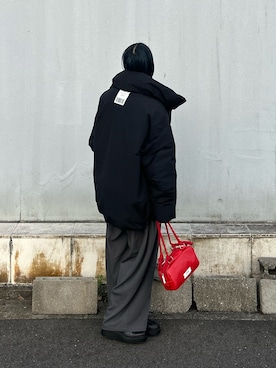 田原美波さん（レディース・158cm）の冬コーディネート