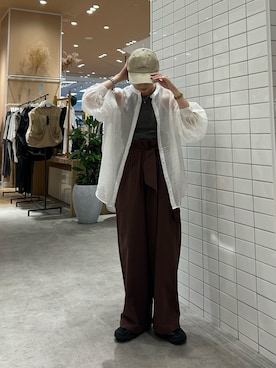 「CIAOPANIC TYPY」｜田原美波さん（レディース・158cm）の夏コーディネート