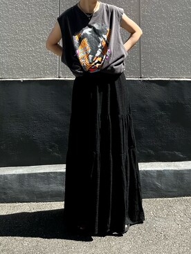 田原美波さん(レディース・158cm)の夏コーディネート