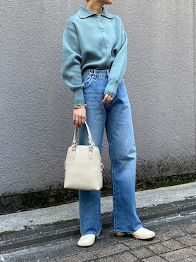 田原美波さん（レディース・158cm）の冬コーディネート