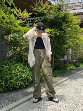 田原美波さん（レディース・158cm）の夏コーディネート