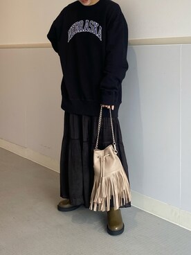 田原美波さん（レディース・158cm）の秋コーディネート