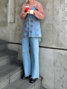 田原美波さん(レディース・158cm)の冬コーディネート