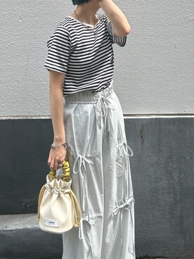 田原美波さん（レディース・158cm）の夏コーディネート