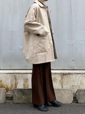 田原美波さん(レディース・158cm)の冬コーディネート