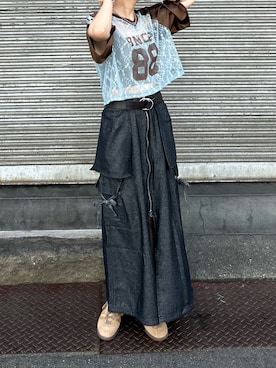 田原美波さん（レディース・158cm）の夏コーディネート