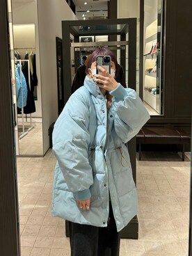 田原美波さん(レディース・158cm)の冬コーディネート