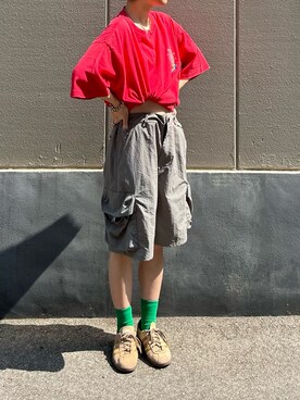 田原美波さん(レディース・158cm)の夏コーディネート