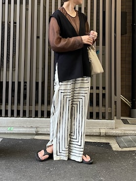 田原美波さん（レディース・158cm）の夏コーディネート